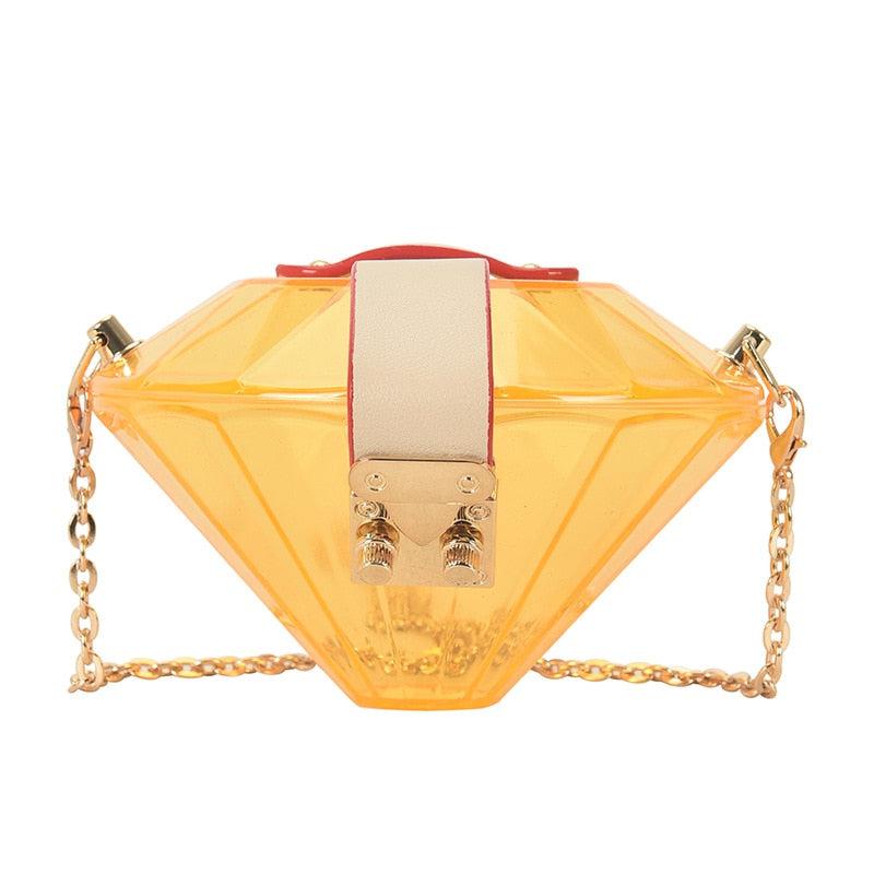 Diamond Shaped Women's Purses & Handbags | Chain Shoulder Bag | Luxury Designer Style Bag